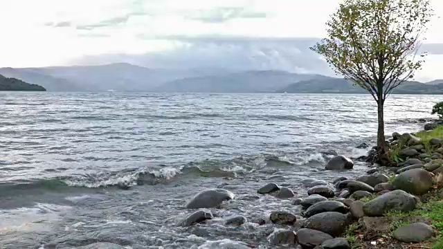 日本北海道托也湖视频素材