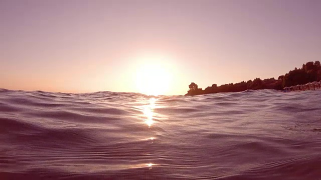 在海上日落视频素材