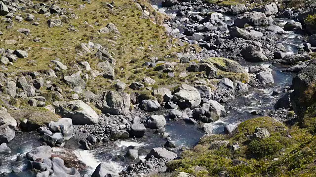 高加索山河景观视频素材