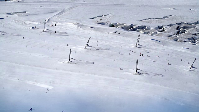 滑雪场。视频素材