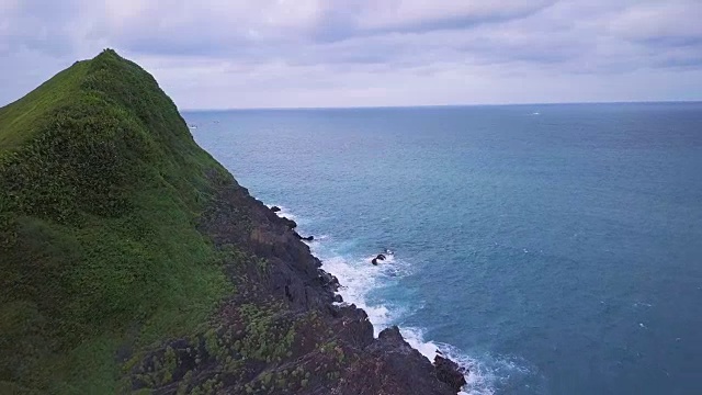 台湾宜兰县苏澳菲律宾海航空WS海岸线视频素材