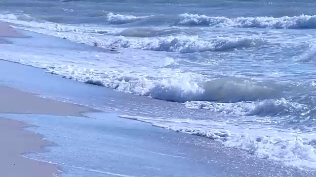 海岸边的海，海浪沙滩视频素材