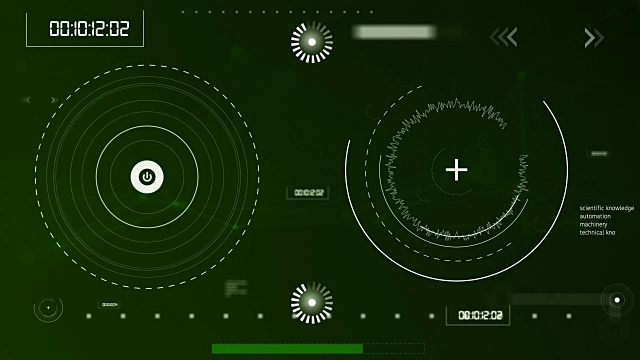 4K高科技用户界面平视显示(可循环)视频素材