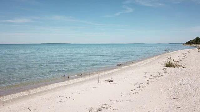 密歇根湖海滩视频素材