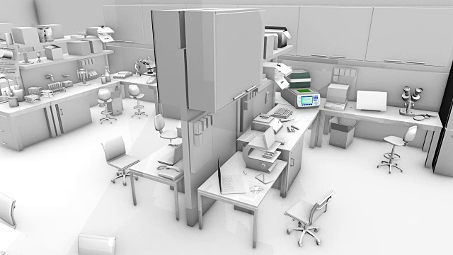 实验室-热循环器白色背景视频素材