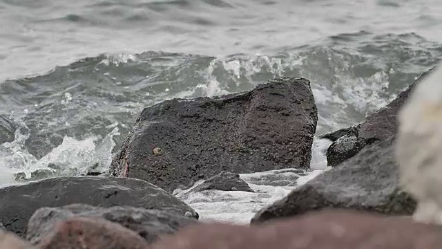 洛基海岸慢镜头视频素材