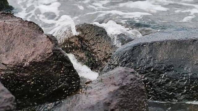 洛基海岸慢镜头视频素材