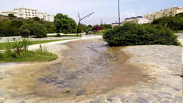 喷泉水景视频素材