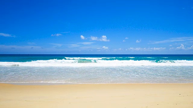 海景海滩水波背景视频素材