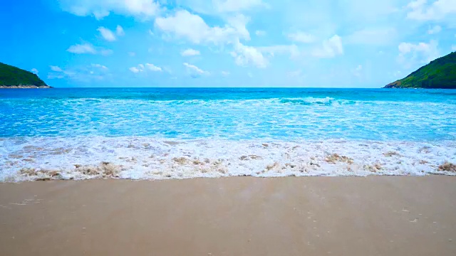 海景海滩水波背景视频素材