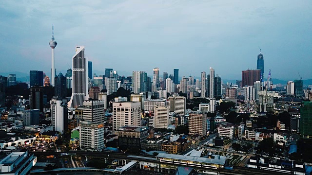 首都吉隆坡的天际线，马来西亚视频素材