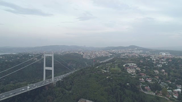 伊斯坦布尔博斯普鲁斯鸟瞰图视频素材