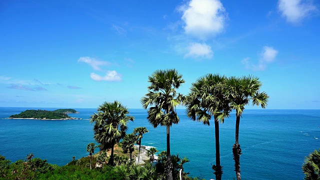 美丽的热带岛屿和普吉岛的风景夏季视频素材