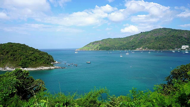 美丽的热带岛屿和普吉岛的风景夏季视频素材