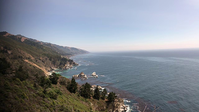 加州海岸风景视频素材