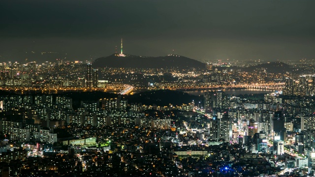 汉江夜景视频素材