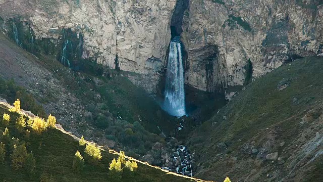 高加索山脉的风景视频素材