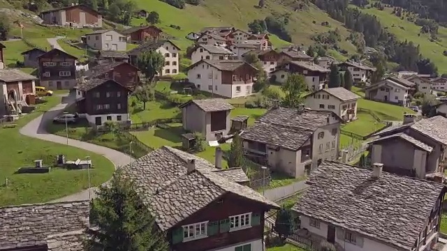 瑞士的一个山村——瓦尔斯视频素材