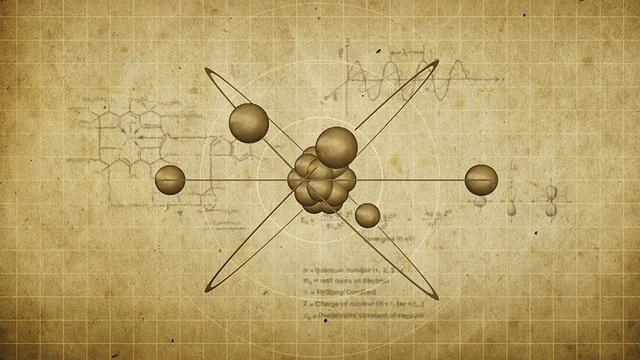 动画原子模型视频素材