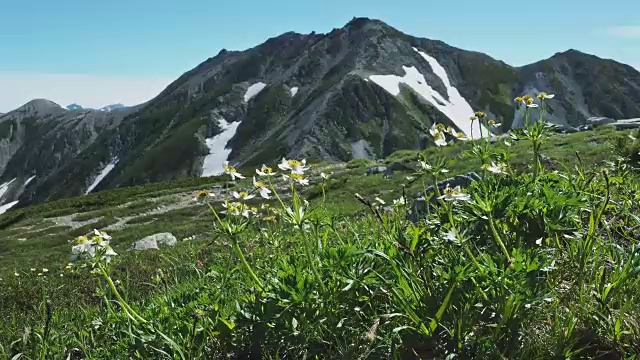 日本阿尔卑斯山和白山一江视频素材