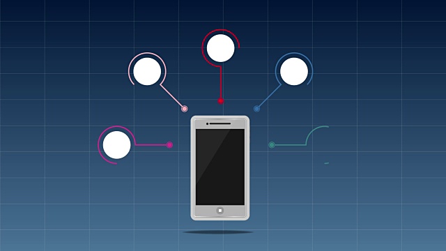 智能手机屏幕上的图形视频下载
