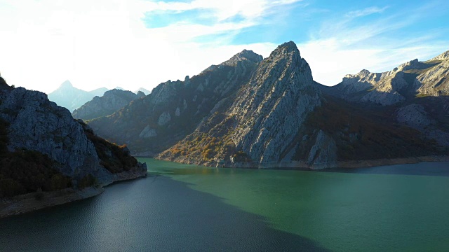 高山水库航拍视频素材