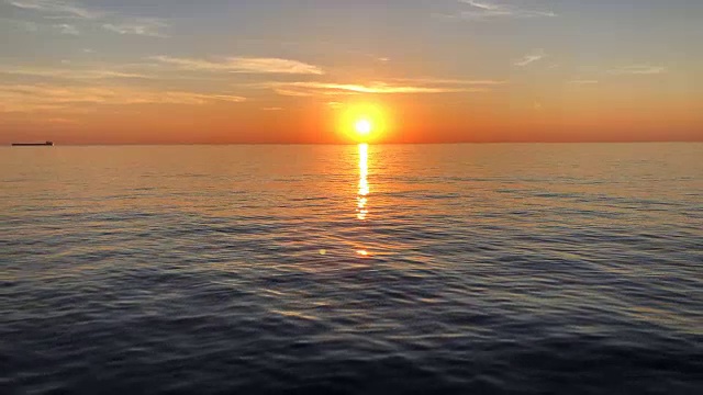 海上日落视频素材