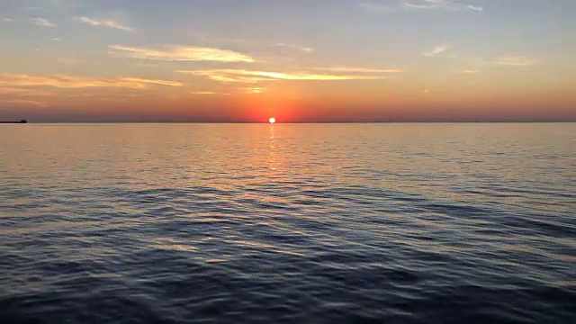 海上日落视频素材