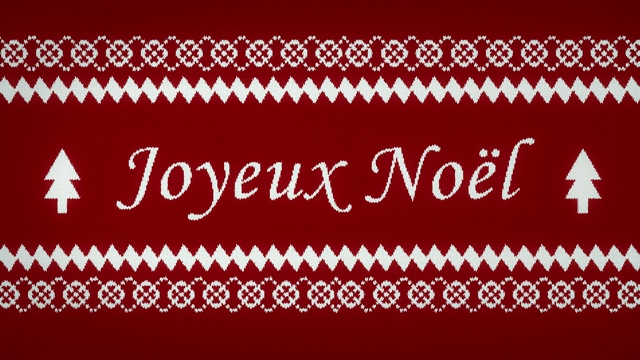 Joyeux noël，法语圣诞快乐视频素材