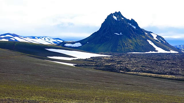 Landmannalaugar美丽的火山景观视频素材