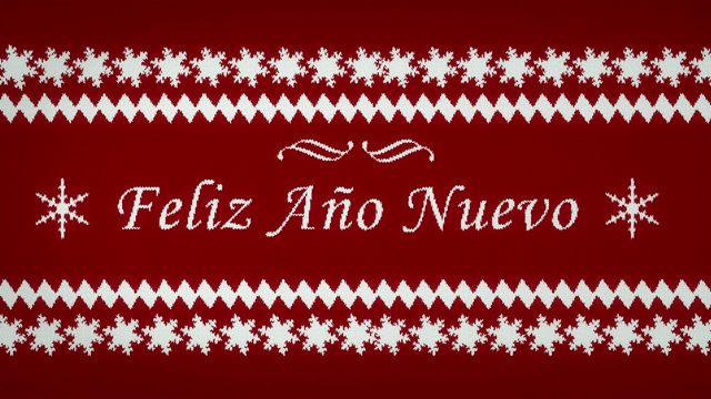 Feliz ano nuevo，西班牙语新年快乐视频下载