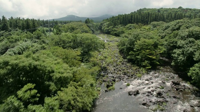 济州岛的阿琴川溪视频素材