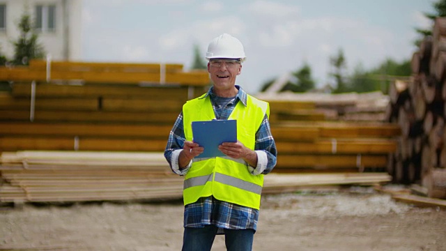 建筑工人，建筑师，建筑商，开发商，投资者视频素材