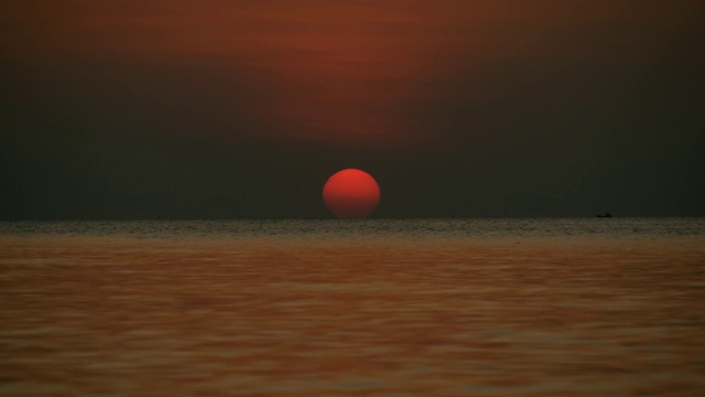 日落海视频素材