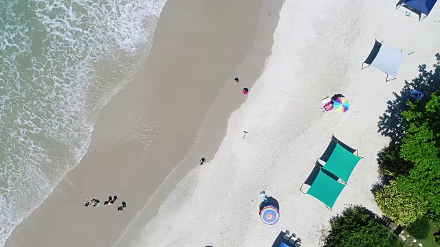 海滩鸟瞰图视频素材