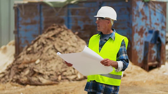 建筑工人，建筑师，建筑商，开发商，投资者视频素材