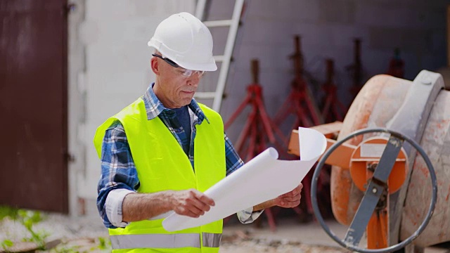 建筑工人，建筑师，建筑商，开发商，投资者视频素材