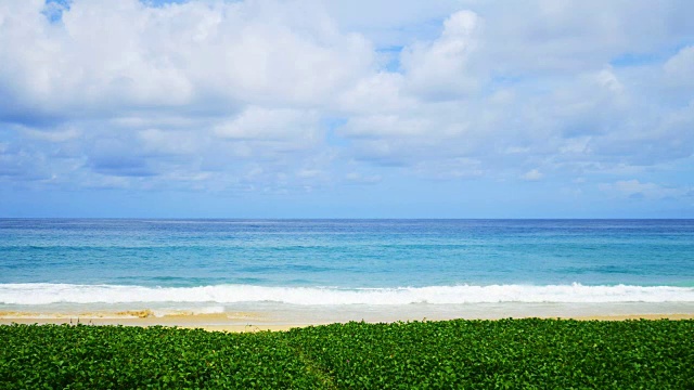 海滩海景背景在普吉岛，泰国视频素材