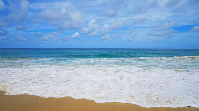 海滩海景背景在普吉岛，泰国视频素材