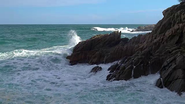 典型的西班牙布拉瓦海岸，靠近圣安东尼德卡隆格村视频素材