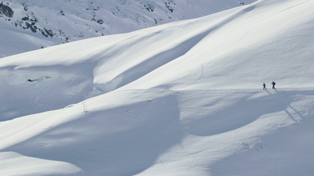 挪威风景:越野滑雪视频素材