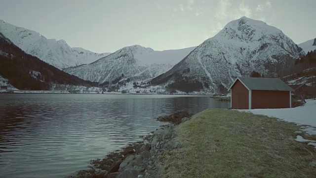 挪威的风景和景观:索格尼峡湾地区视频素材