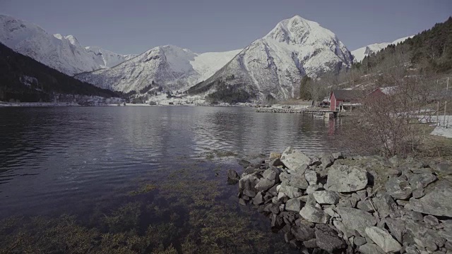 挪威的风景和景观:索格尼峡湾地区视频素材