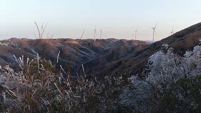 云海中的风能，中国桂林视频素材