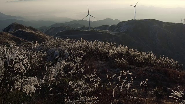 云海中的风能，中国桂林视频素材