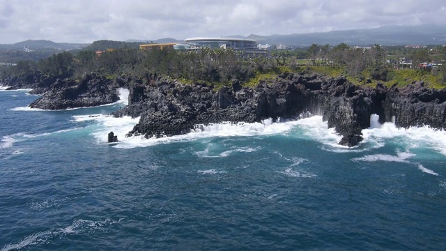 济州岛西浦柱状接头视频素材