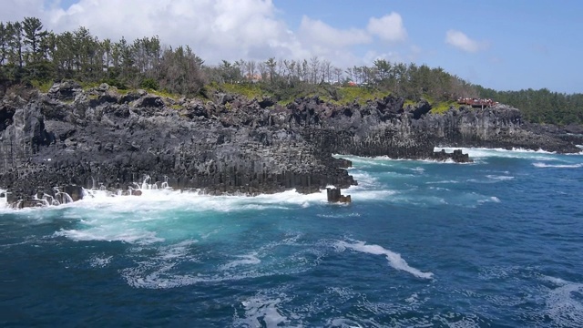 济州岛西浦柱状接头视频素材