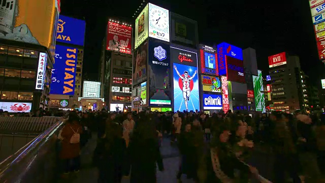 南坝街市场拥挤的人群视频素材