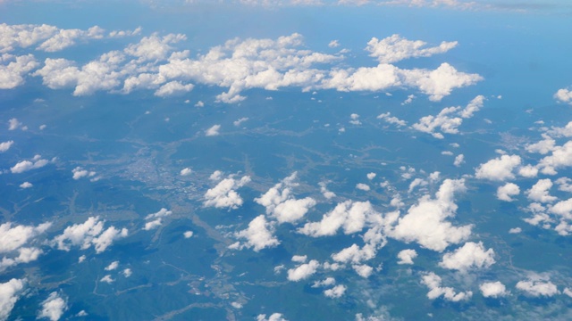 晴空万里的风景视频素材