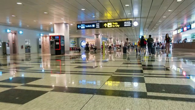 4K Hyperlapse:新加坡机场视频素材